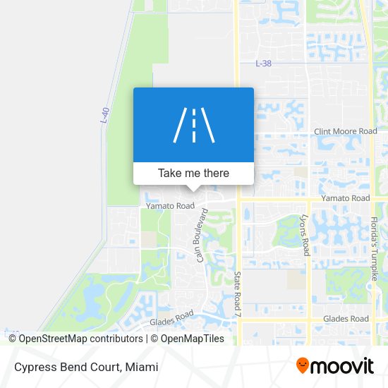 Mapa de Cypress Bend Court