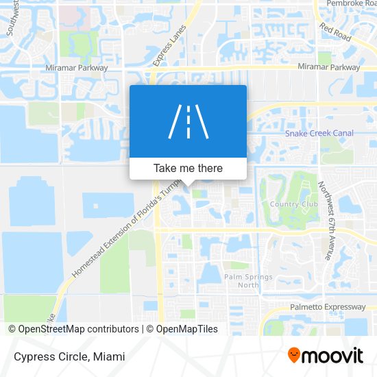 Cypress Circle map