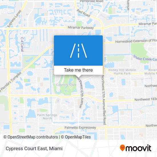 Mapa de Cypress Court East
