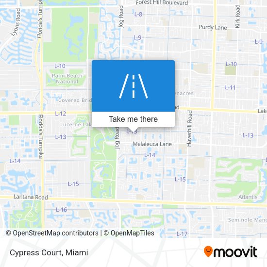 Cypress Court map