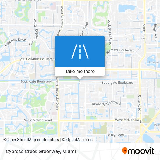 Cypress Creek Greenway map