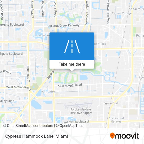 Cypress Hammock Lane map