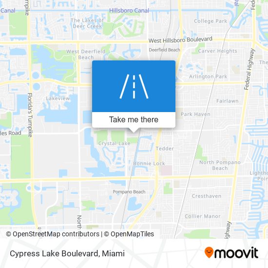 Cypress Lake Boulevard map