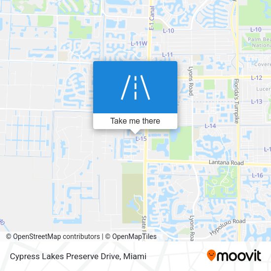 Cypress Lakes Preserve Drive map