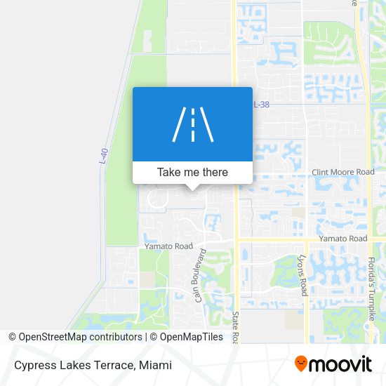 Cypress Lakes Terrace map