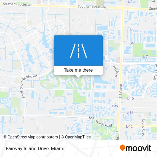 Fairway Island Drive map