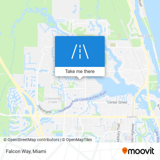 Falcon Way map