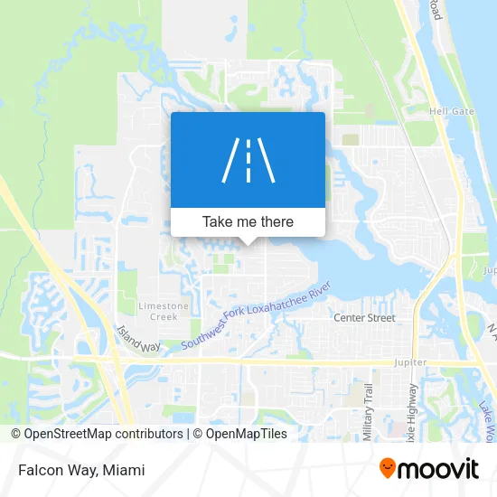Falcon Way map