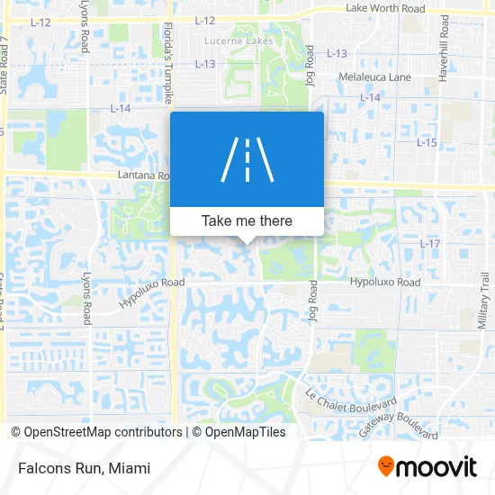 Falcons Run map