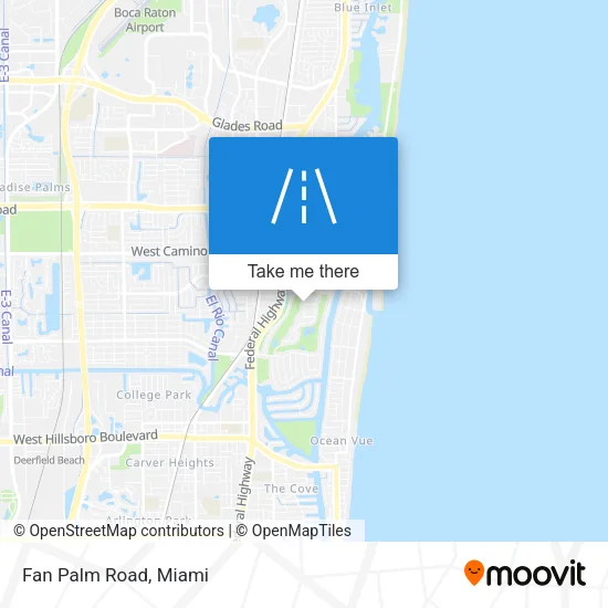 Fan Palm Road map