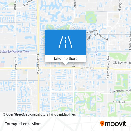 Farragut Lane map