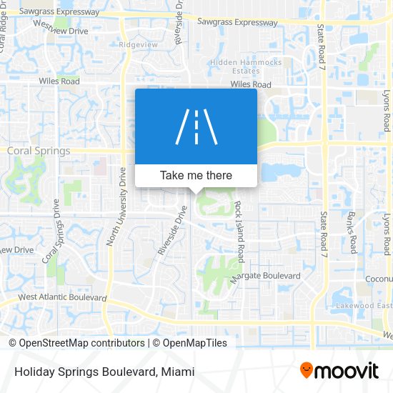Holiday Springs Boulevard map