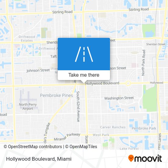 Mapa de Hollywood Boulevard