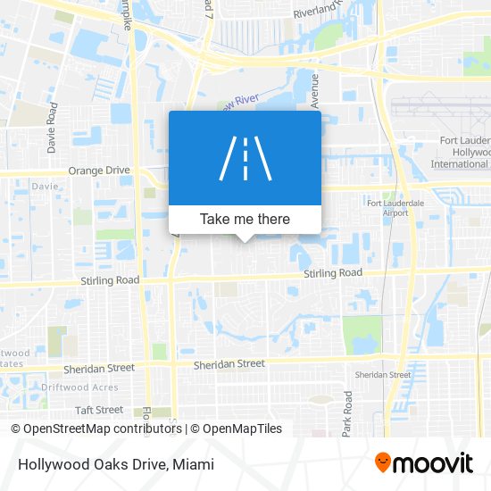 Hollywood Oaks Drive map