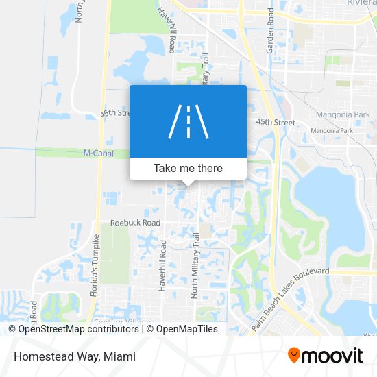 Mapa de Homestead Way