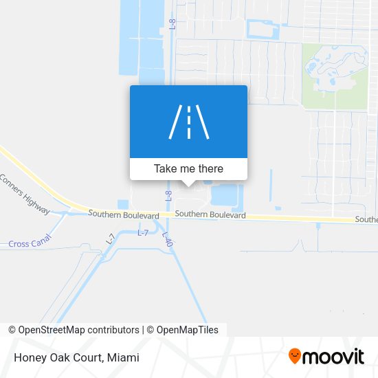 Mapa de Honey Oak Court
