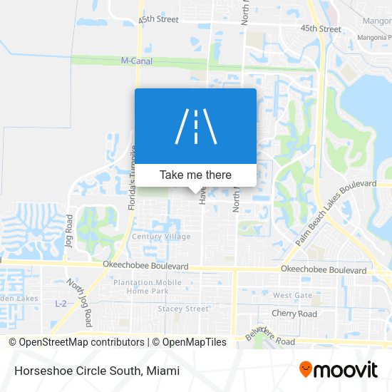 Mapa de Horseshoe Circle South