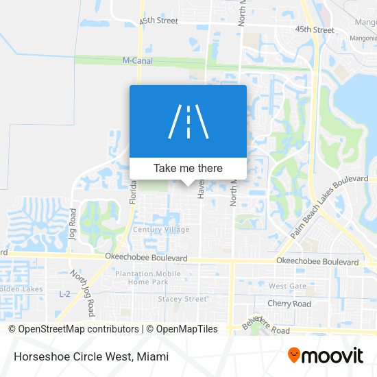 Horseshoe Circle West map