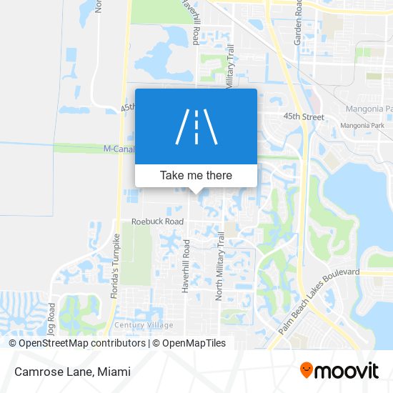 Camrose Lane map