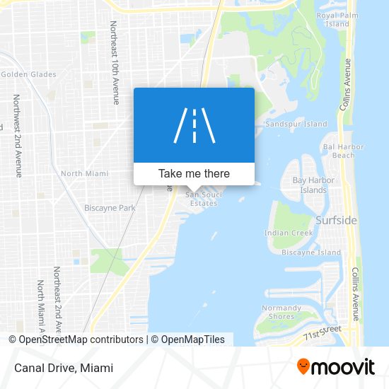 Mapa de Canal Drive