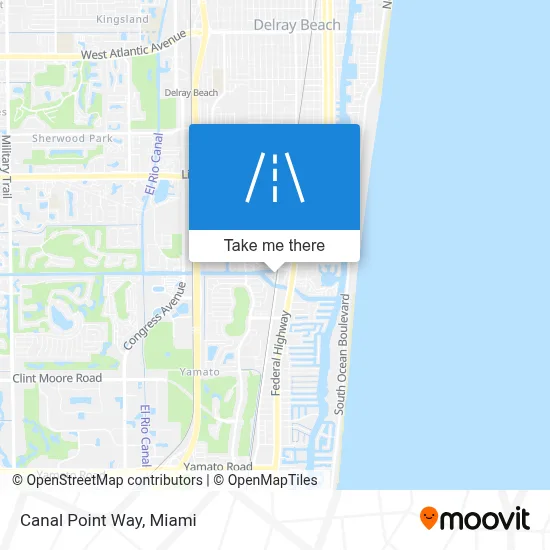 Canal Point Way map