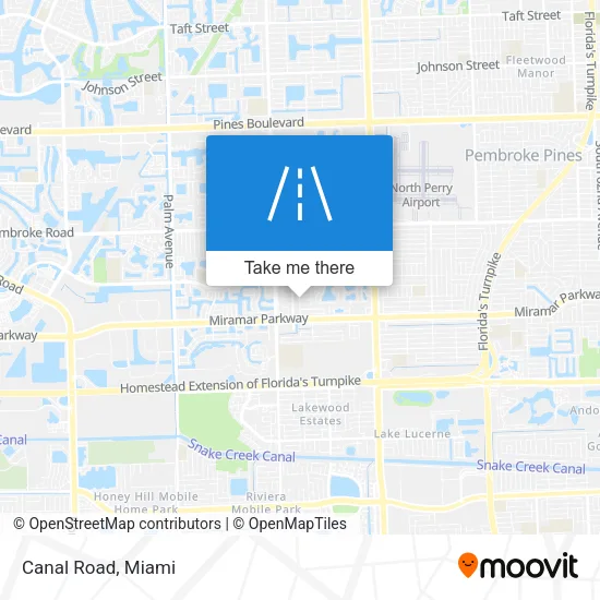 Canal Road map