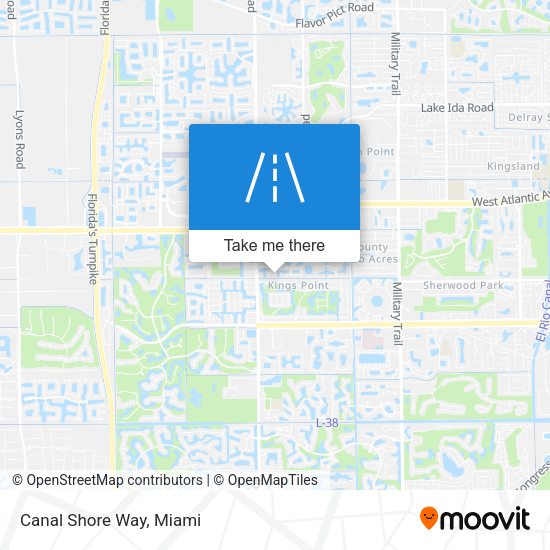 Mapa de Canal Shore Way