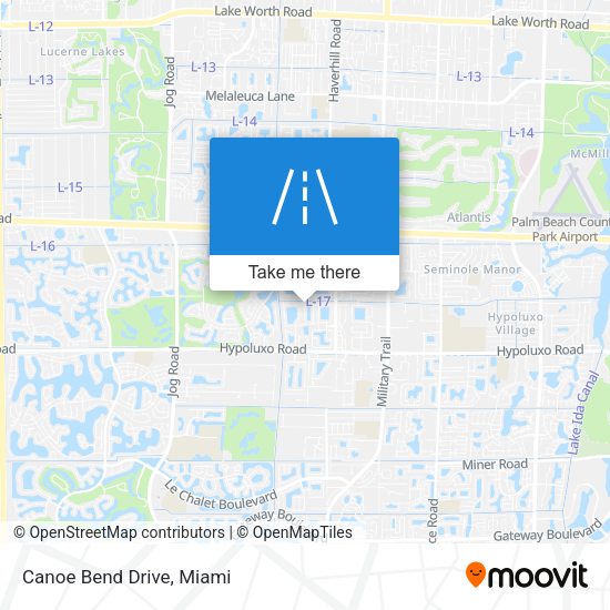 Mapa de Canoe Bend Drive
