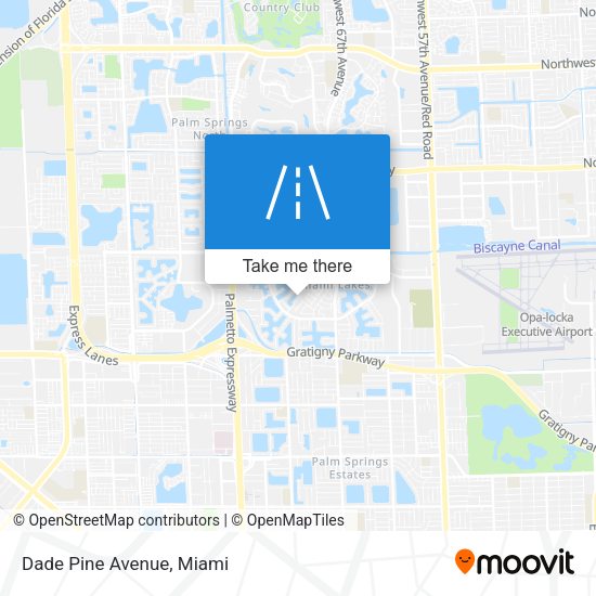 Mapa de Dade Pine Avenue