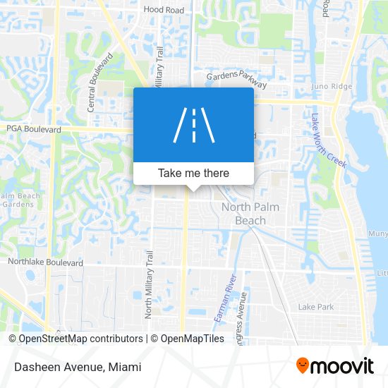 Mapa de Dasheen Avenue