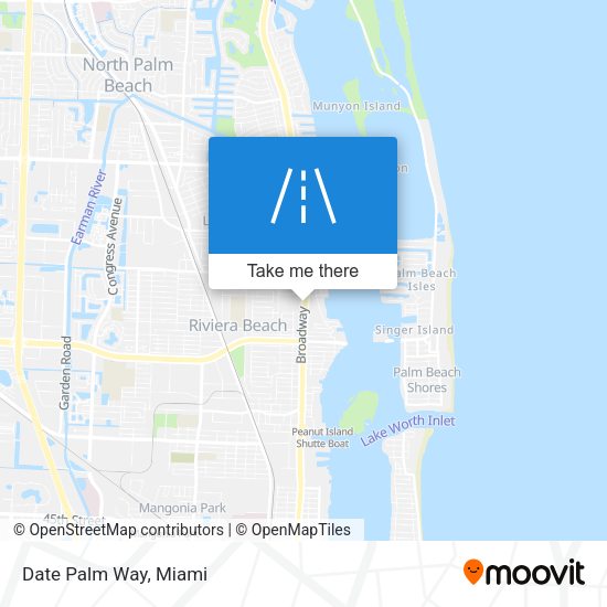 Date Palm Way map