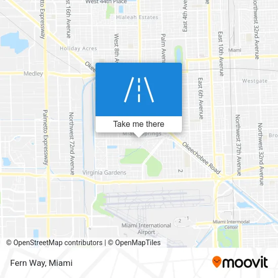 Fern Way map