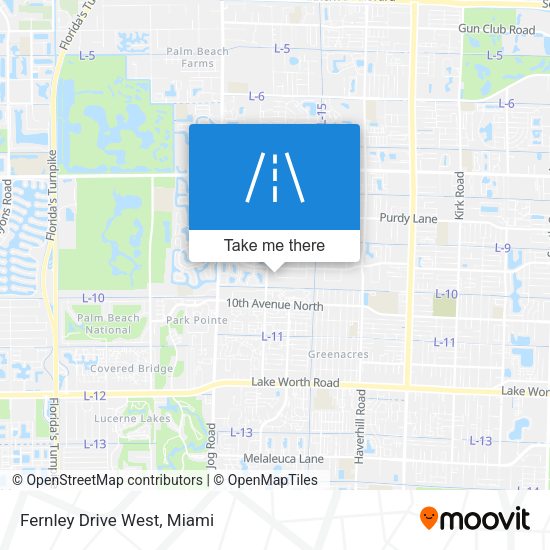 Mapa de Fernley Drive West