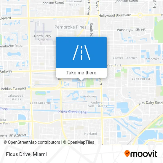 Ficus Drive map