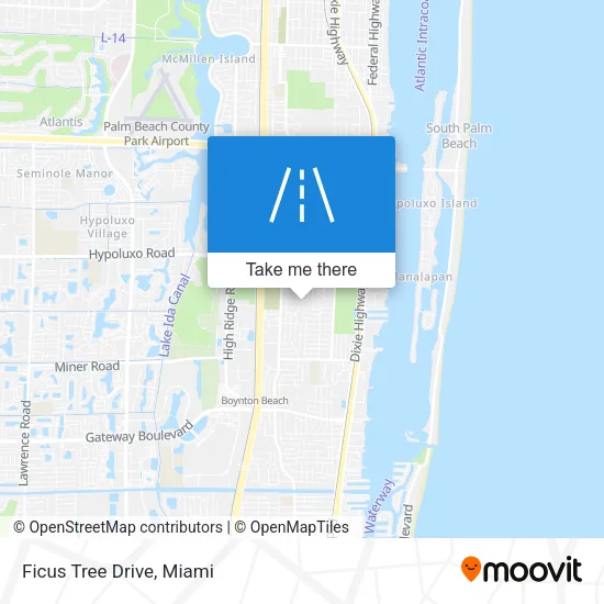 Ficus Tree Drive map