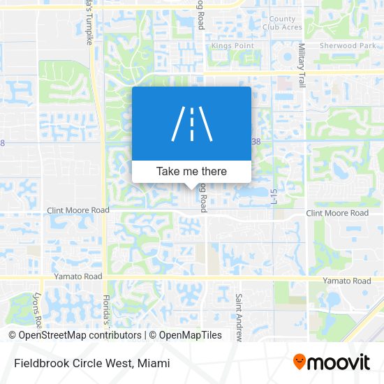 Fieldbrook Circle West map