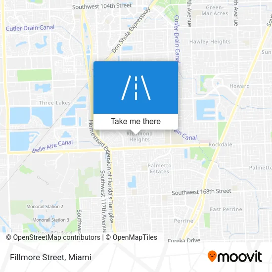 Fillmore Street map
