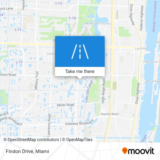 Findon Drive map