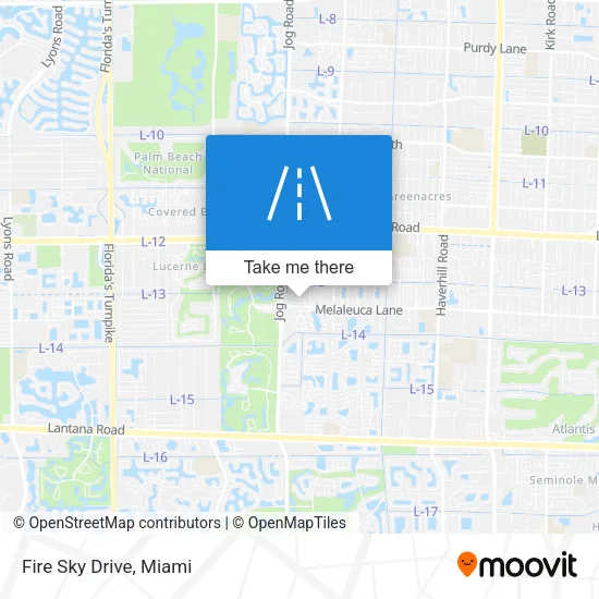 Fire Sky Drive map