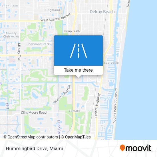 Mapa de Hummingbird Drive