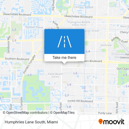Humphries Lane South map