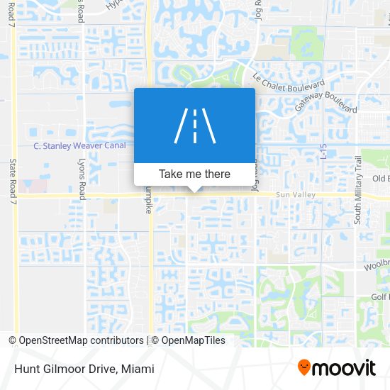 Hunt Gilmoor Drive map