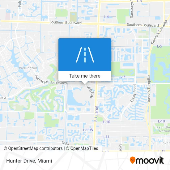 Hunter Drive map