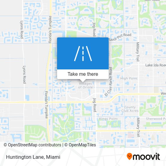 Mapa de Huntington Lane