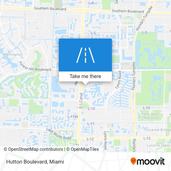 Mapa de Hutton Boulevard