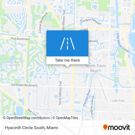 Mapa de Hyacinth Circle South