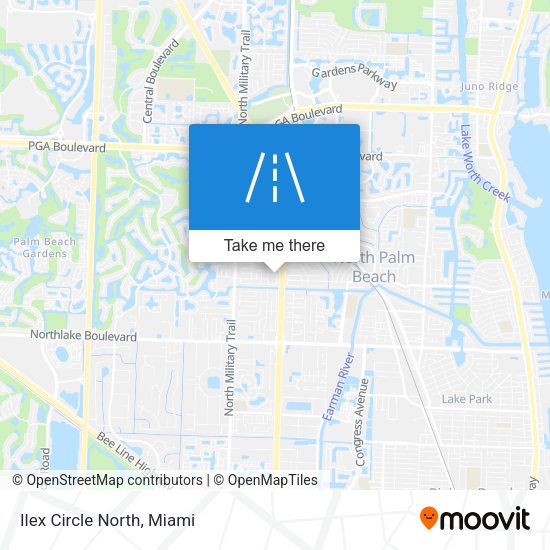 Mapa de Ilex Circle North