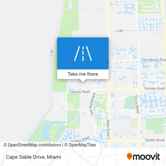 Cape Sable Drive map