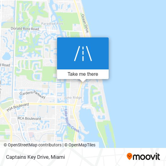 Captains Key Drive map