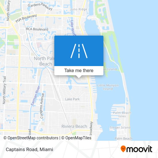 Mapa de Captains Road